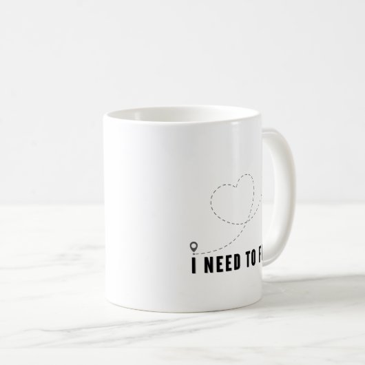 i need to fly mug コーヒーマグカップ (正面右)
