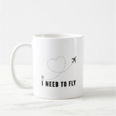 i need to fly mug コーヒーマグカップ (左)