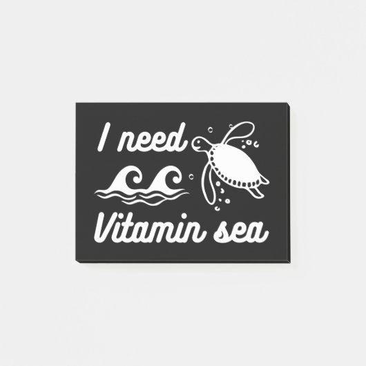 I  Need Vitamin Sea Turtle ポストイット (正面)