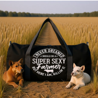 I NEVER DREAMED I WOULD BE A SUPER SEXY FARMER BUT ダッフルバッグ