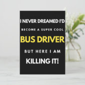 I Never Dreamed I'd Become A Super Cool Bus Driver サンキューカード (スタンド正面)