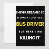 I Never Dreamed I'd Become A Super Cool Bus Driver サンキューカード (正面/裏面)
