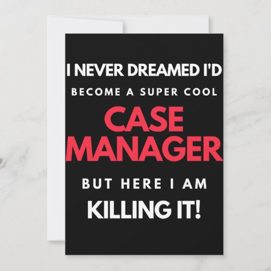 I Never Dreamed I'd Become A Super Cool Case サンキューカード (正面)