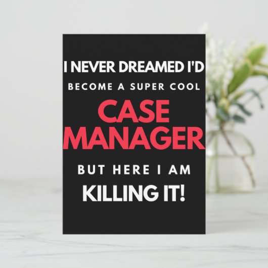 I Never Dreamed I'd Become A Super Cool Case サンキューカード (スタンド正面)