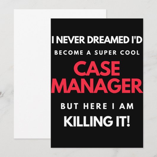 I Never Dreamed I'd Become A Super Cool Case サンキューカード (正面/裏面)