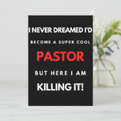 I Never Dreamed I'd Become A Super Cool Pastor サンキューカード (スタンド正面)