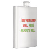I never liked you フラスク (右)
