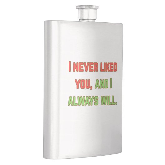 I never liked you フラスク (右)