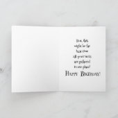 I Not Saying You're Getting Old... Birthday カード (内部)