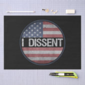 I Novementsアメリカのフラグ男性の女性を引用 – I Dissen 薄葉紙 (クラフト)