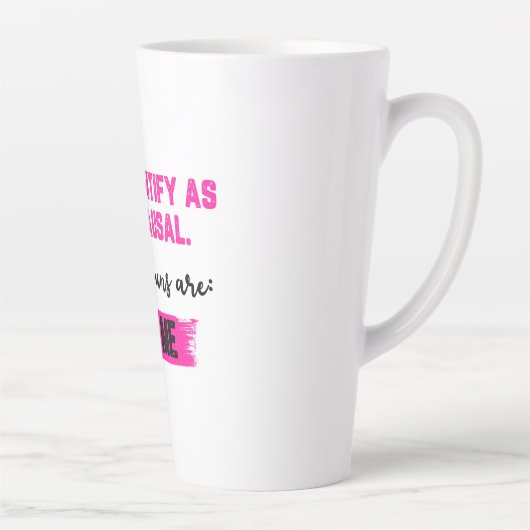 I Now Identify As Menopausal. My Pronouns: Try/Me カフェラテマグ (右)