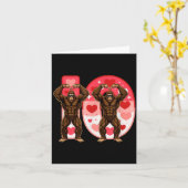 I-o Couples Matching Funny Bigfoot In Midwestern V カード (黄色い花)