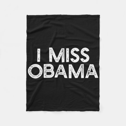 I Obyma恋しく思アンチトランプ反対の抗議S フリースブランケット (正面)