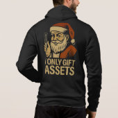 I Only Gift Assets™ Crypto Blockchain Santa Claus パーカ (裏面)