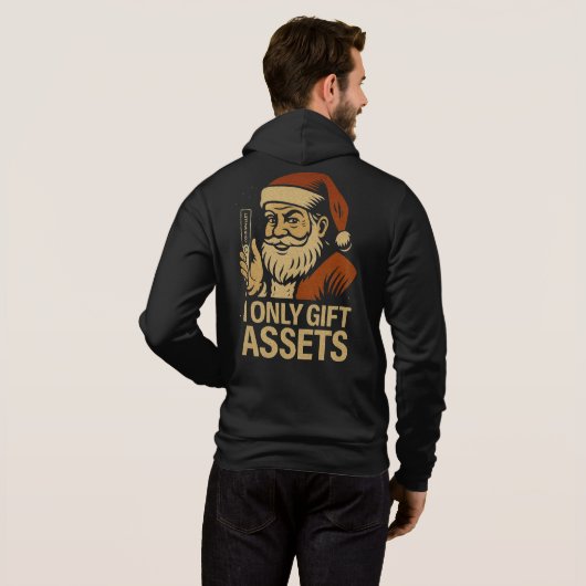 I Only Gift Assets™ Crypto Blockchain Santa Claus パーカ (裏面フル)