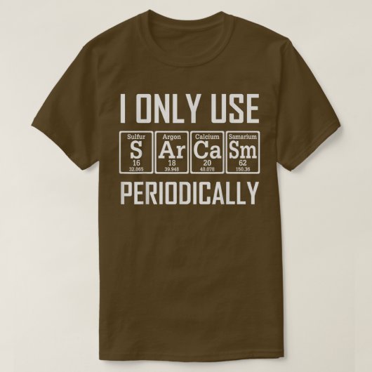 I Only Iimm Periodic Table Element 風変わり Sc Tシャツ (デザイン正面)