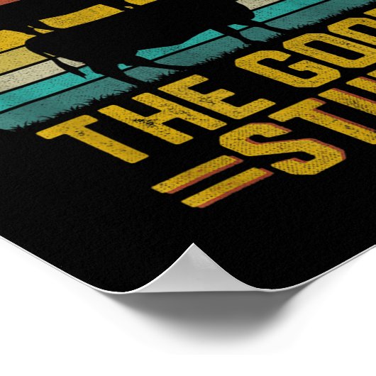 I Only Smoke Good Stuff Funny Bbq T Meat Smoker Gr ポスター (角)