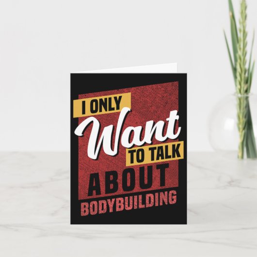 I Only Want To Talk About Bodybuilding Knowledge  カード (正面)