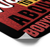 I Only Want To Talk About Bodybuilding Knowledge  ポスター (角)