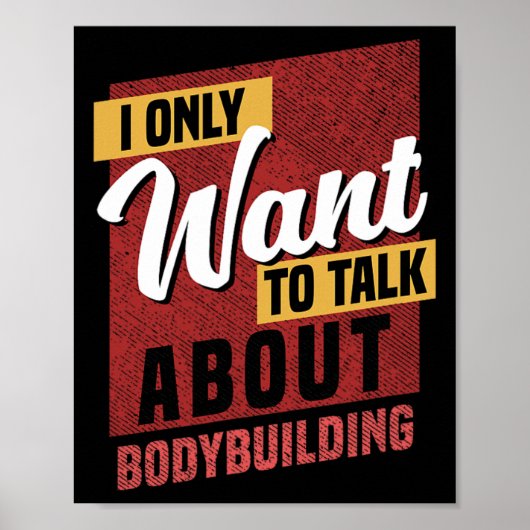 I Only Want To Talk About Bodybuilding Knowledge  ポスター (正面)