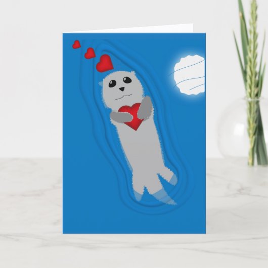 I Otter-ly Adore you カード (正面)