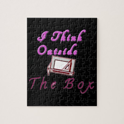 I Out 考え Of the Box:クリエイティブデザイン ジグソーパズル (縦)