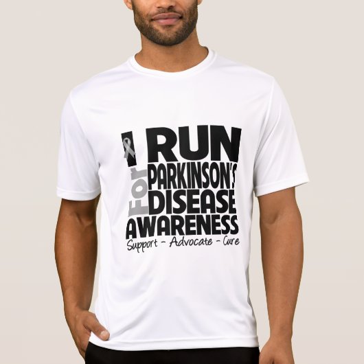 I Parkinsonsの病気の認識度のために走られて Tシャツ (正面)
