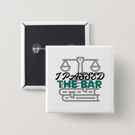 "I Passed the Bar" Button 缶バッジ (正面&裏面)