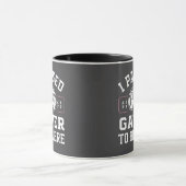 I Paused Gamer To Be Here Quote Design マグカップ (中央)