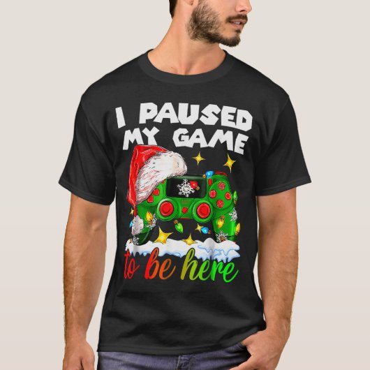 I Paused My Game Christmas Nutcracker Doll Funny B Tシャツ (正面)