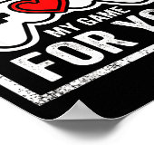 I Paused My Game For You Funny Gaming Valentine Co ポスター (角)