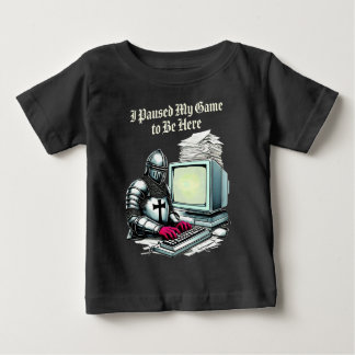 I Paused My Game To Be Here Funny Retro ベビーTシャツ