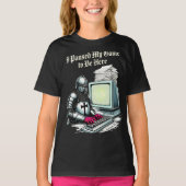 I Paused My Game To Be Here Funny Retro Tシャツ (正面)