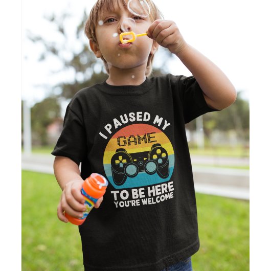 I Paused my Name To be Here Gamer Tシャツ