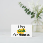 I Pay Cash for Houses 名刺 (スタンド正面)