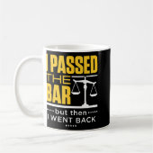 I Ped The Bar Funny Bar Exam Joke New Lawyer コーヒーマグカップ (左)