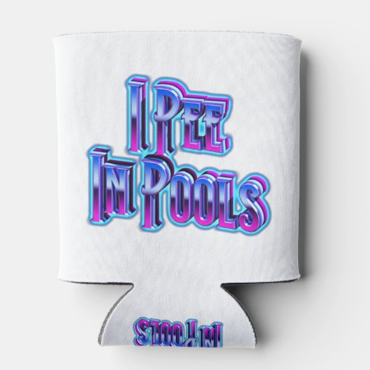 I Pee In Pools 缶クーラー (裏面)