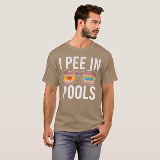 I Pee in Pools family Tシャツ (正面フル)