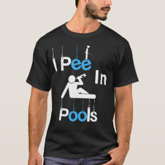I Pee in Pools Tee: Summer Beerスイミングラバー Tシャツ