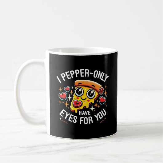 I Pepper-only Have Eyes for You – かわいいバレンタイン コーヒーマグカップ (左)