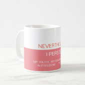 I Persist Mug コーヒーマグカップ (正面左)