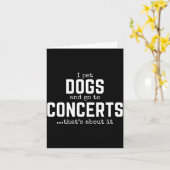 I Pet Dogs And Go To Concerts That's About It Fun  カード (黄色い花)