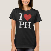 I PH ❤️Philippinesカスタム Women's Tシャツ (正面)
