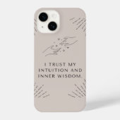 I Phone Case 「直感と内なる知恵を信じる」 iPhoneケース (裏面)