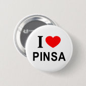 I PINSA I ❤️ LOVE PINSA IハートPINSA 缶バッジ (正面&裏面)