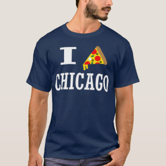 I Pizza Chicago I love Chicago おもしろい Pizza Tシャツ