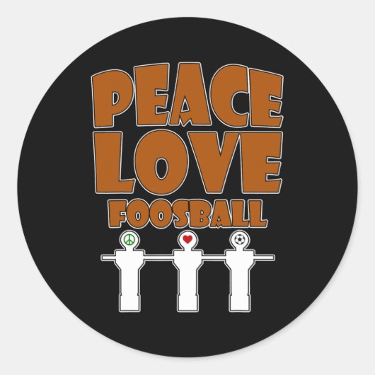 I Play at the Foosball Table Real Men dont spin  ラウンドシール (正面)