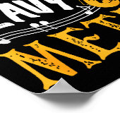 I Play Heavy Metal Saxophone Saxophonist  ポスター (角)