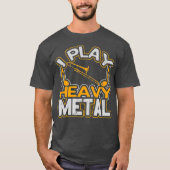 I Play Heavy Metal Trombone Player Gift Marching Tシャツ (正面)
