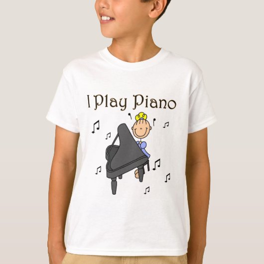 I Play Piano T-shirts and Gifts Tシャツ (正面)